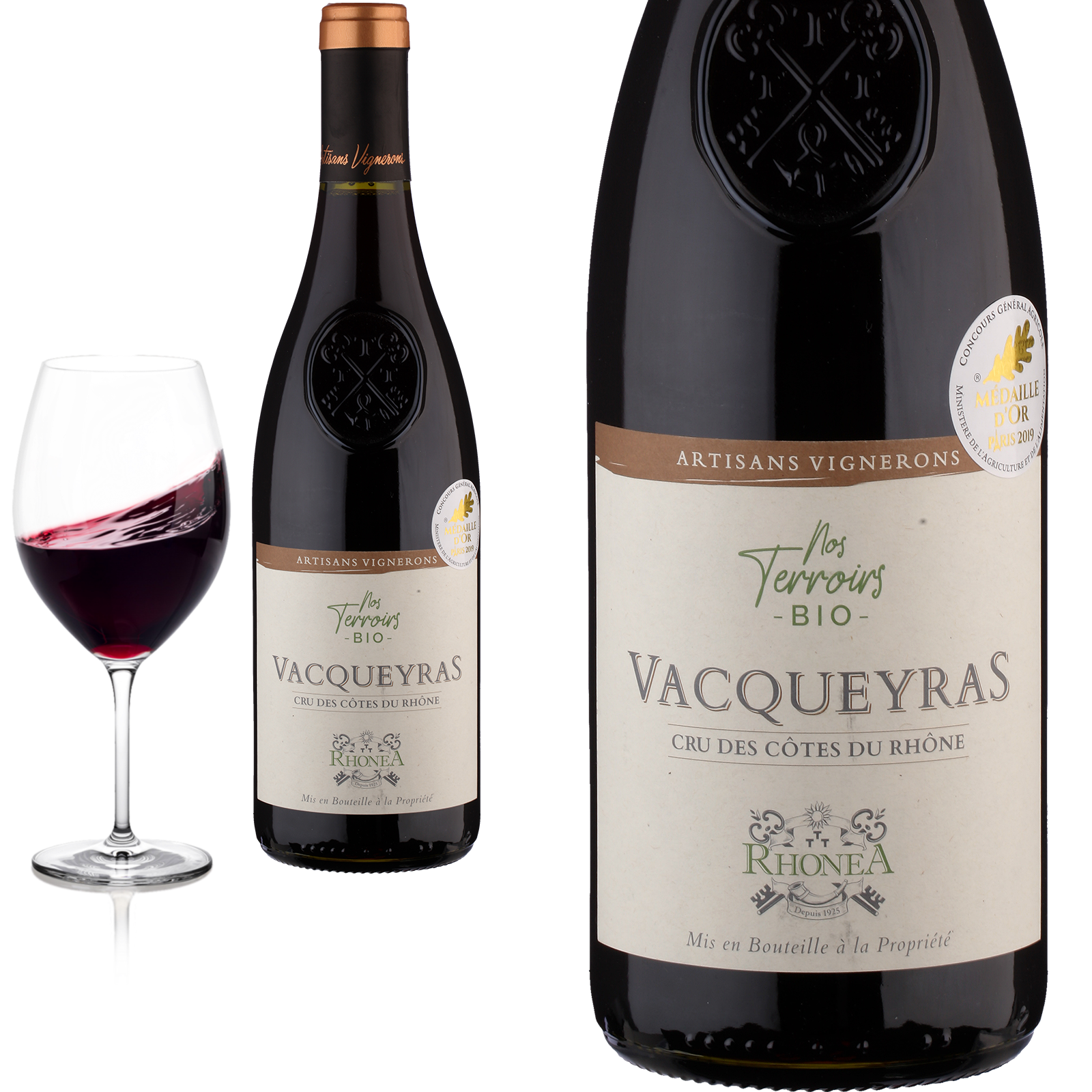 2020 Bio Vacqueyras Nos Terroirs von Rhonéa - Rotwein 2021 Bio Vacqueyras Nos Terroirs von Rhonéa - Rotwein