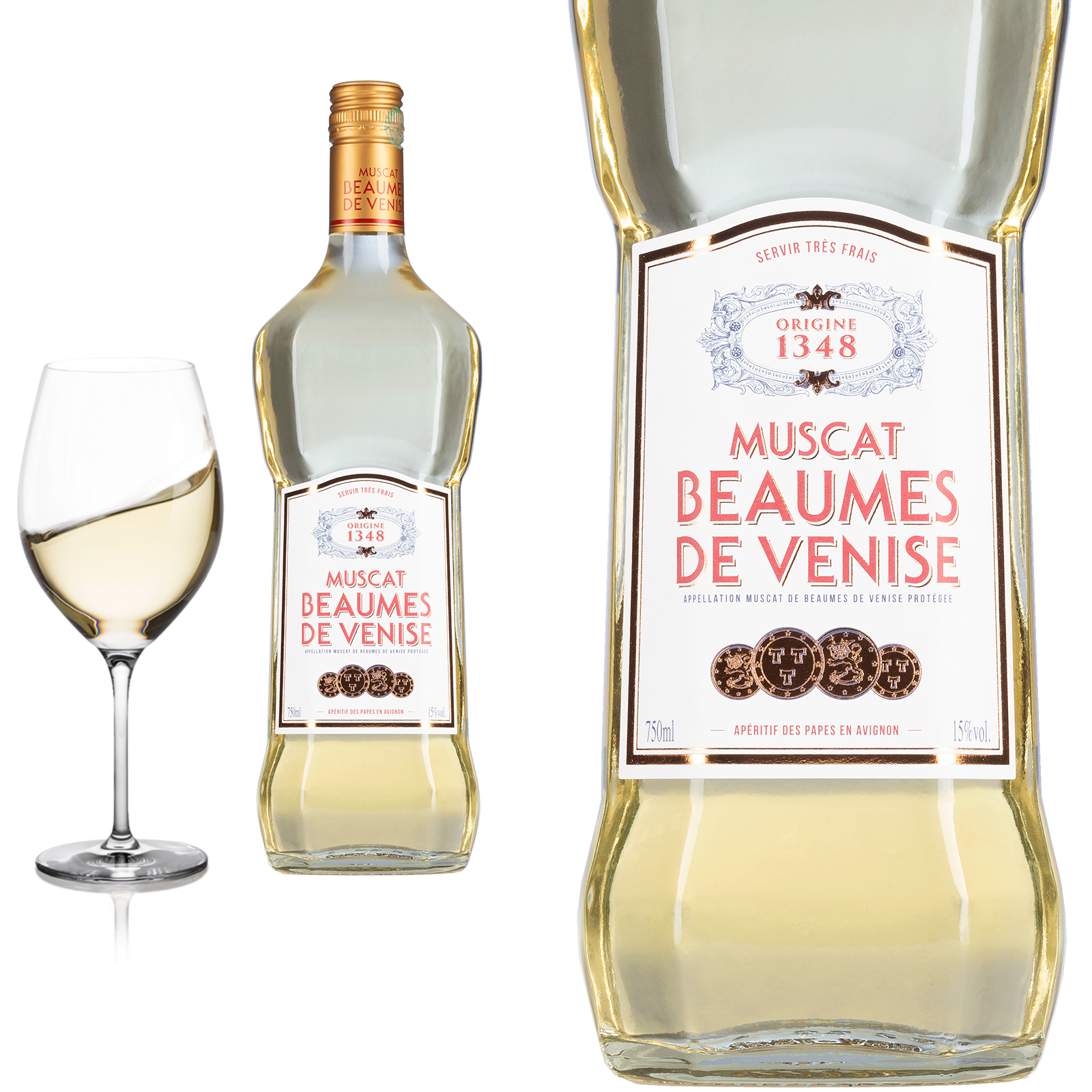 Muscat de Beaumes de Venise 1348 blanc lieblich von Vignerons de Balma Venitia - Dessertwein Muscat de Beaumes de Venise 1348 blanc lieblich von Vignerons de Balma Venitia - Dessertwein