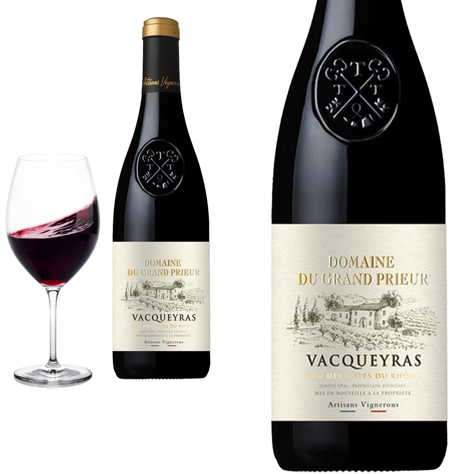 2023 Vacqueyras von Domaine du Grand Prieur - Rotwein 2023 Vacqueyras von Domaine du Grand Prieur - Rotwein