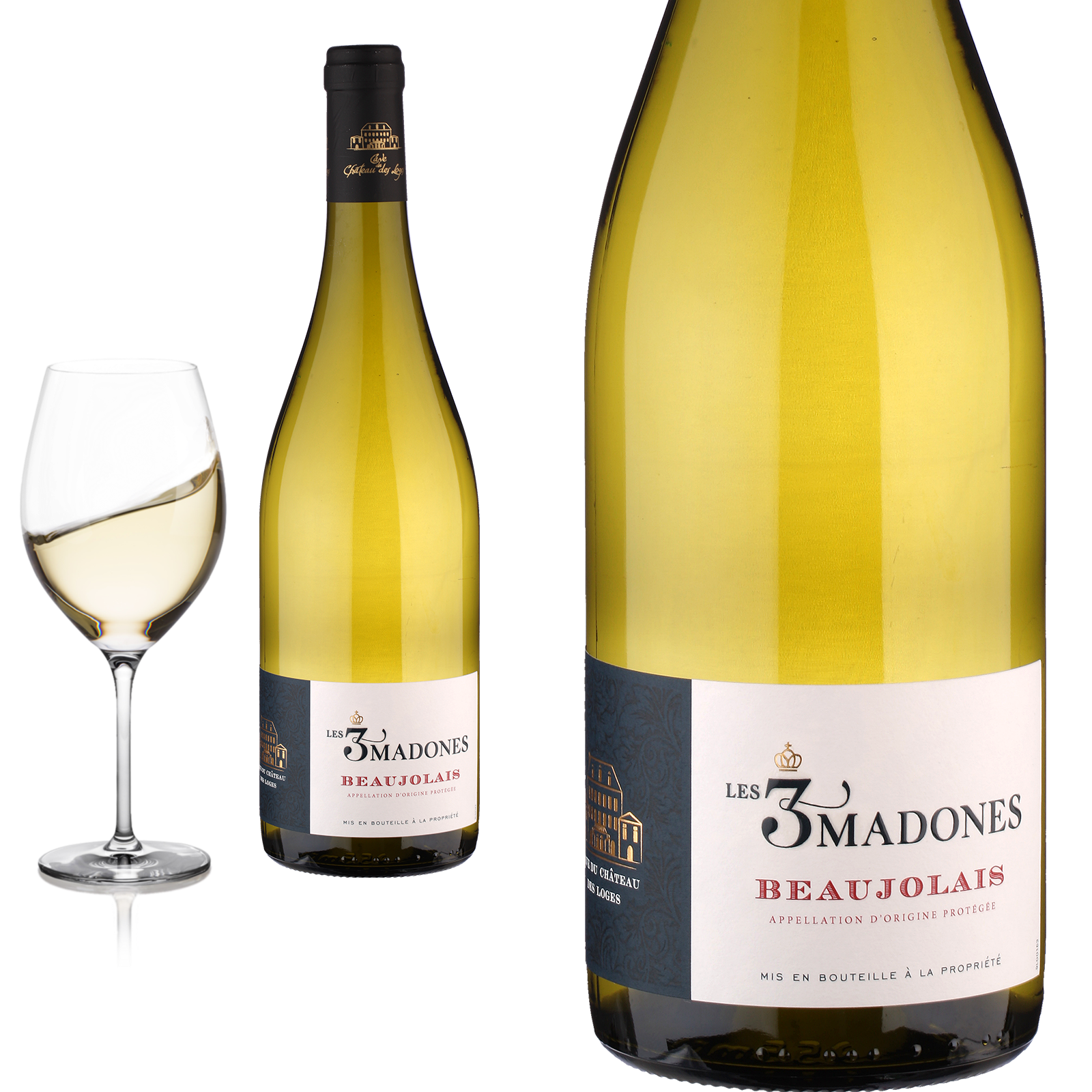 2022 Beaujolais Blanc Les 3 Madones von Cave du Château des Loges - Weißwein 2022 Beaujolais Blanc Les 3 Madones von Cave du Château des Loges - Weißwein