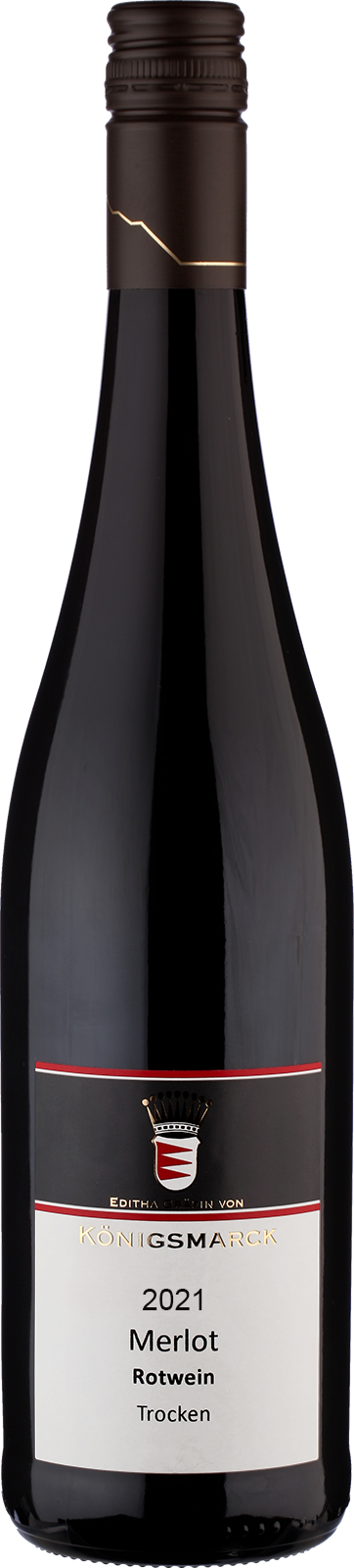 2021 MERLOT Pfalz  trocken von Editha Gräfin von Königsmarck - Rotwein 2021 MERLOT Pfalz  trocken von Editha Gräfin von Königsmarck - Rotwein