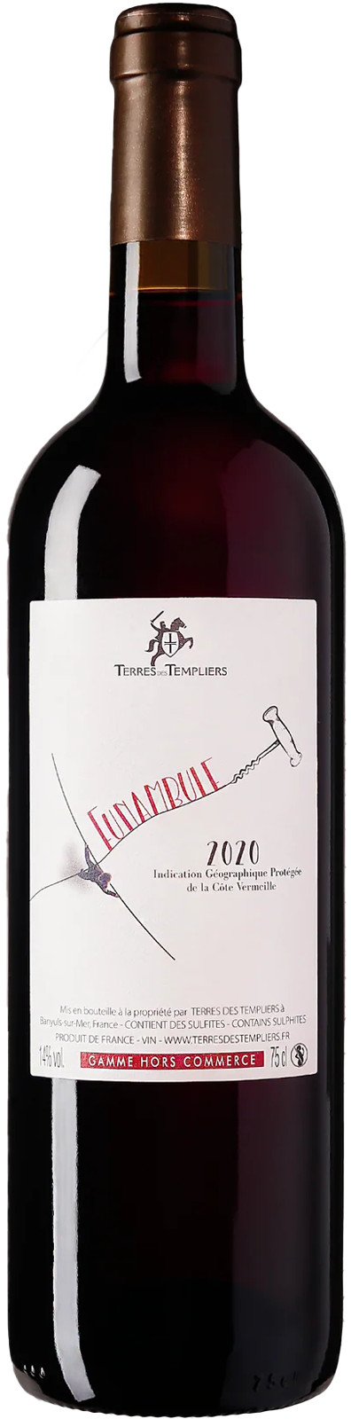 2020 Côte Vermeille  IGP  Terres des Templiers - Rotwein 2020 Côte Vermeille  IGP  Terres des Templiers - Rotwein