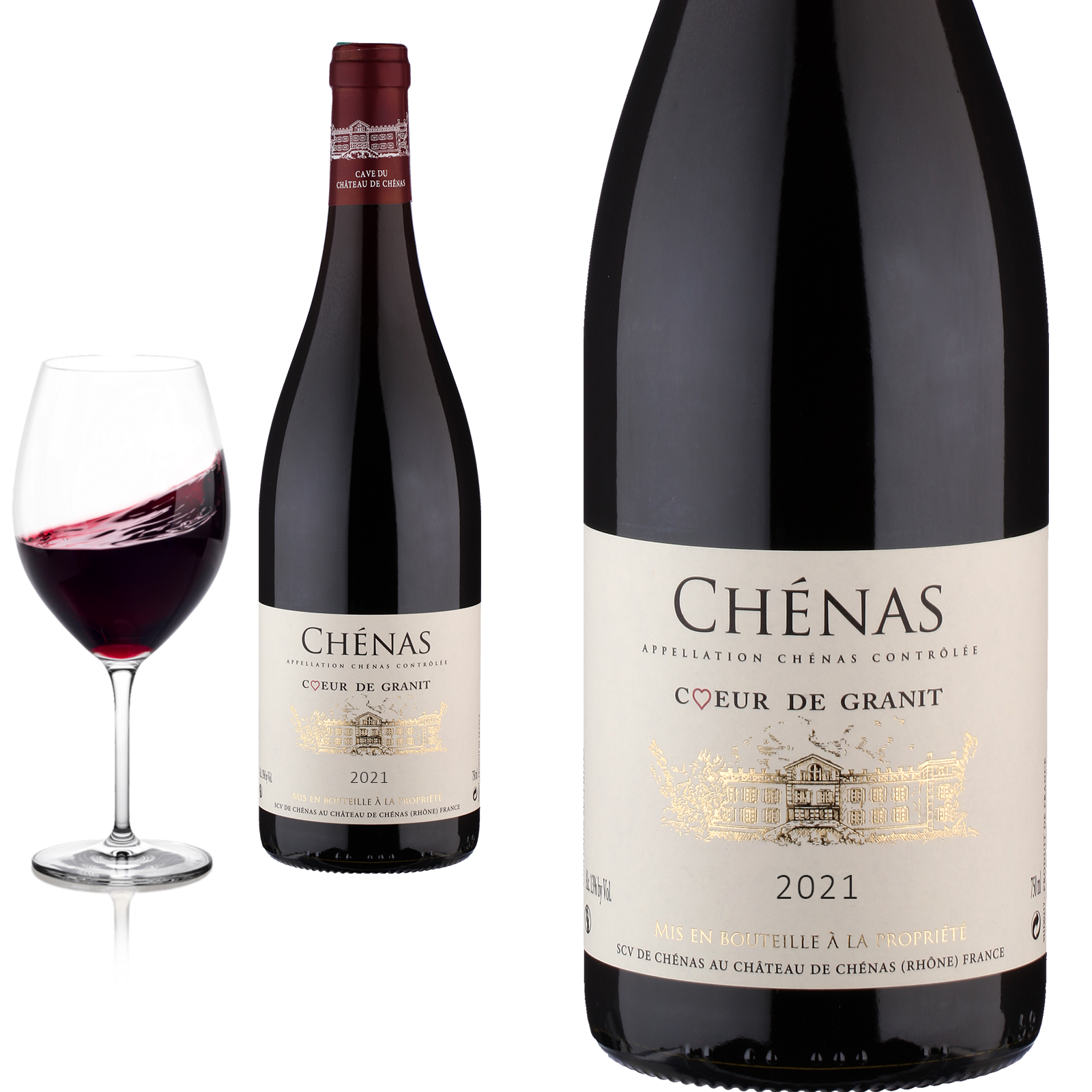 2023 Chénas Coeur de Granit von Cave du Château de Chénas - Rotwein 2023 Chénas Coeur de Granit von Cave du Château de Chénas - Rotwein
