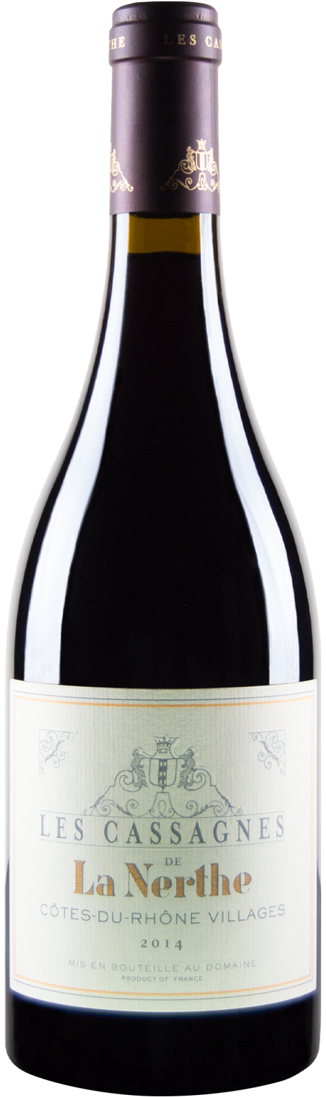 2014 Côtes du Rhône Villages les Cassagnes von la Nerthe - Rotwein 2014 Côtes du Rhône Villages les Cassagnes von la Nerthe - Rotwein