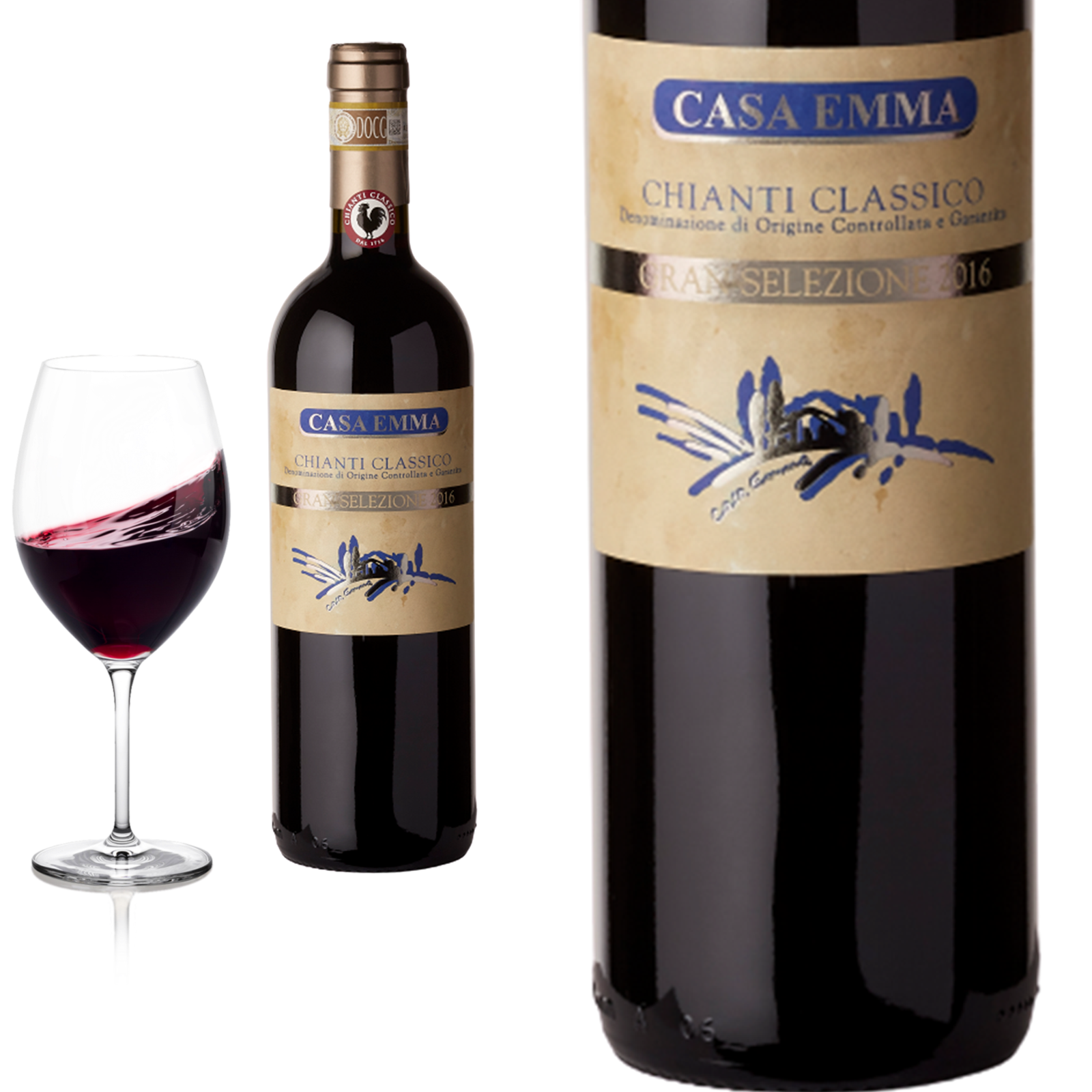 2017 Chianti Classico Gran Selezione DOCG von Casa Emma - Rotwein 2017 Chianti Classico Gran Selezione DOCG von Casa Emma - Rotwein