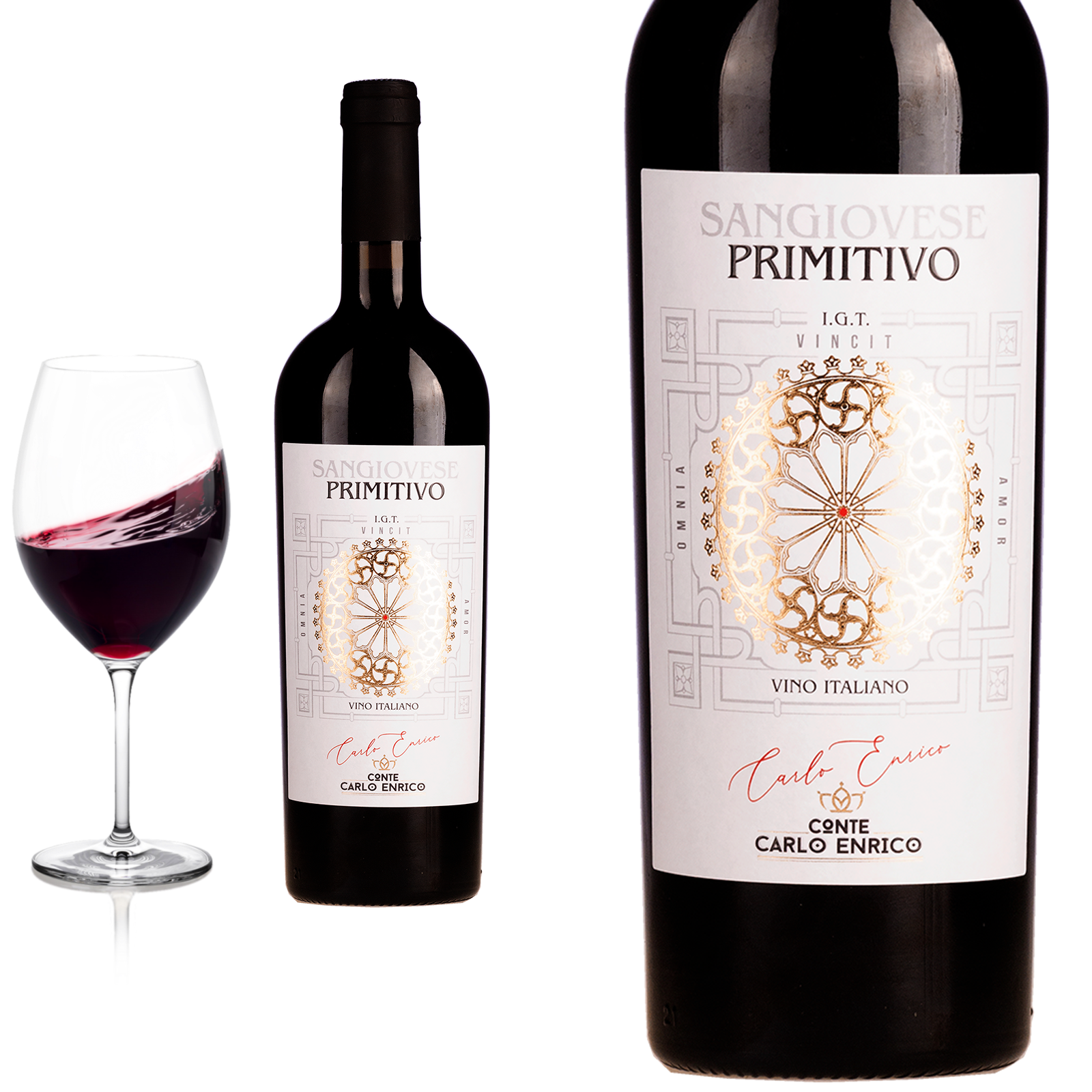 2021 Primitivo Conte Carlo Enrico Sangiovese Primitvo IGT - Rotwein 2021 Primitivo Conte Carlo Enrico Sangiovese Primitvo IGT - Rotwein