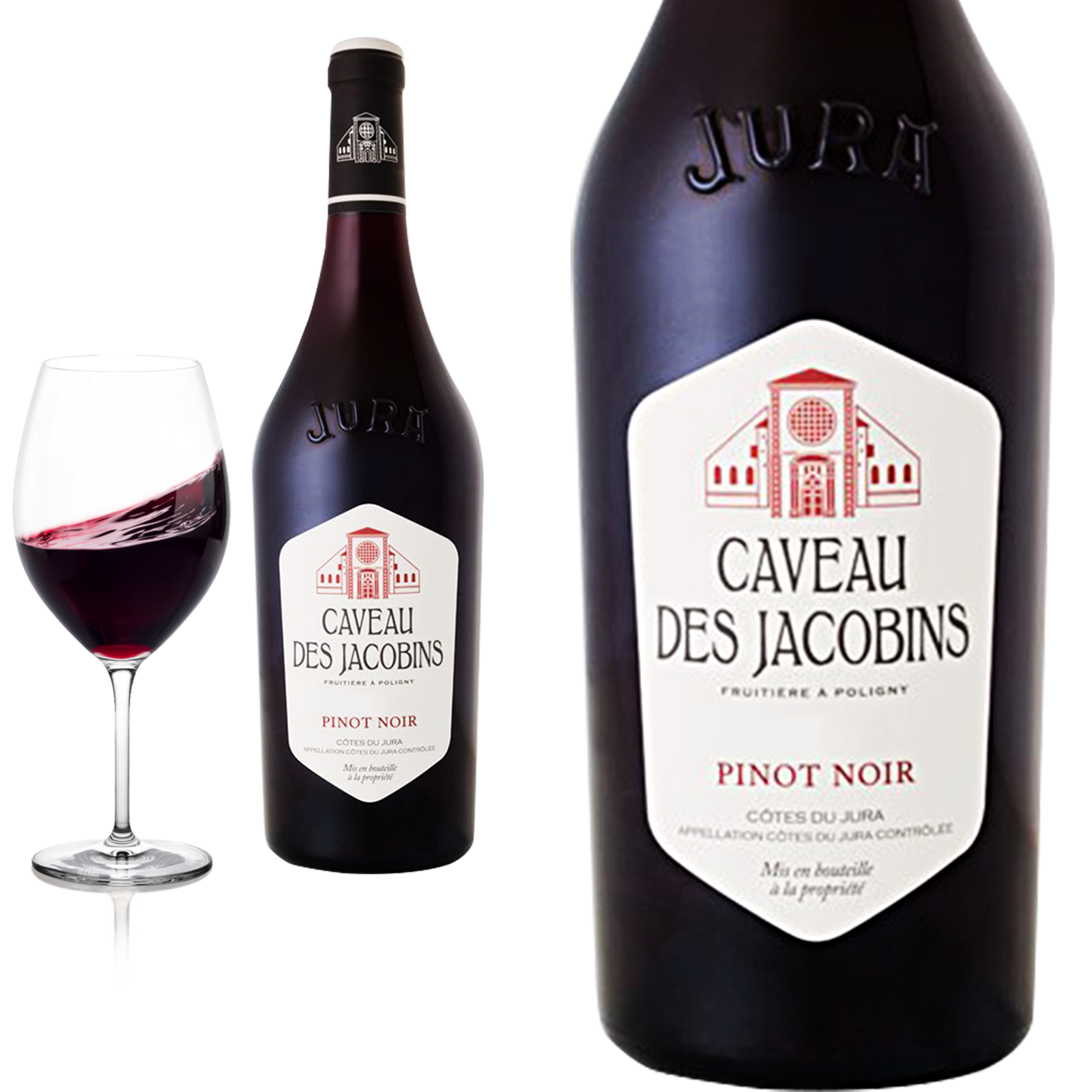 2018 Pinot Noir Cotes de Jura Caveau des Jacobins  - Rotwein 2018 Pinot Noir Cotes de Jura Caveau des Jacobins  - Rotwein