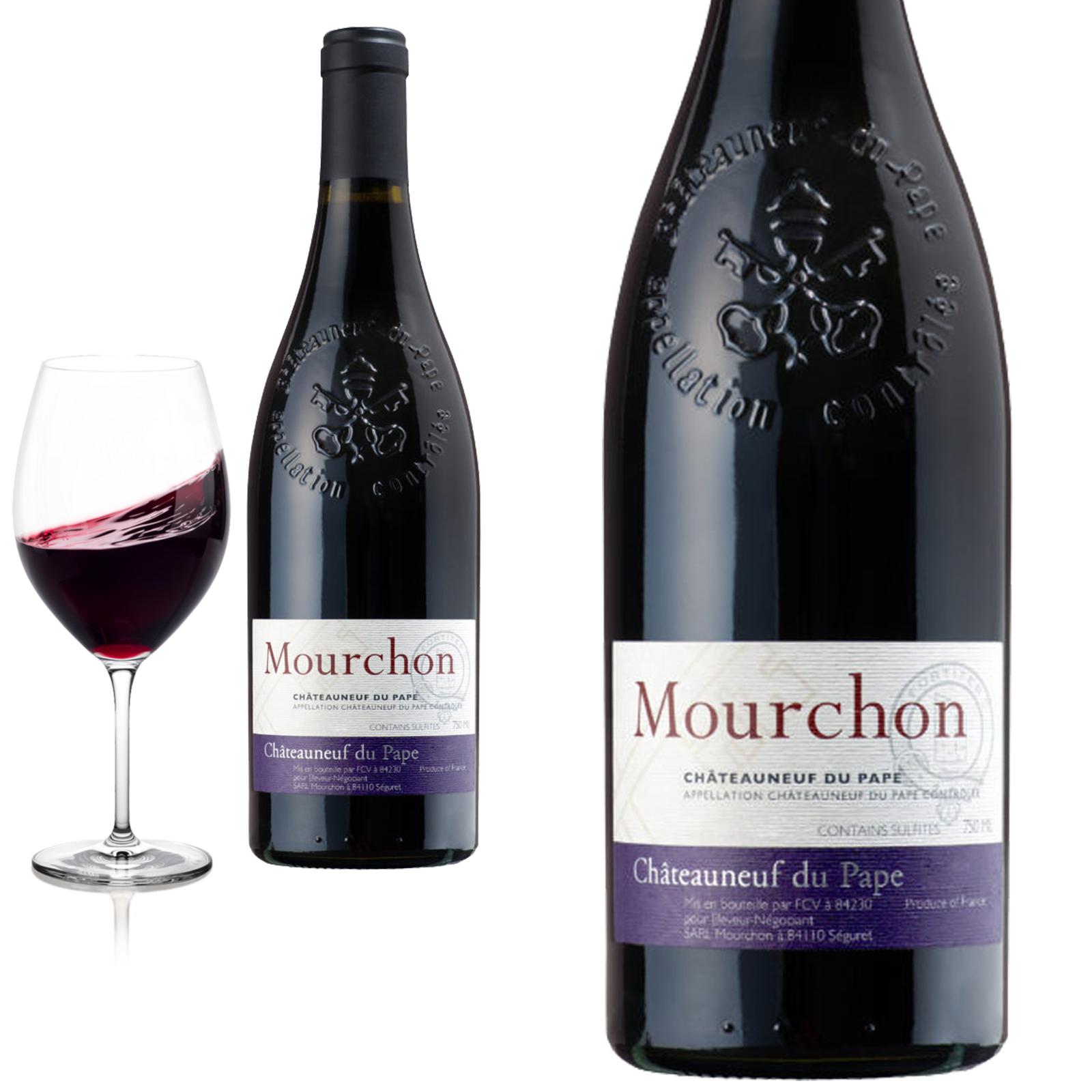 2015 Chateauneuf du Pape von Domaine de Mourchon  - Rotwein 2015 Chateauneuf du Pape von Domaine de Mourchon  - Rotwein