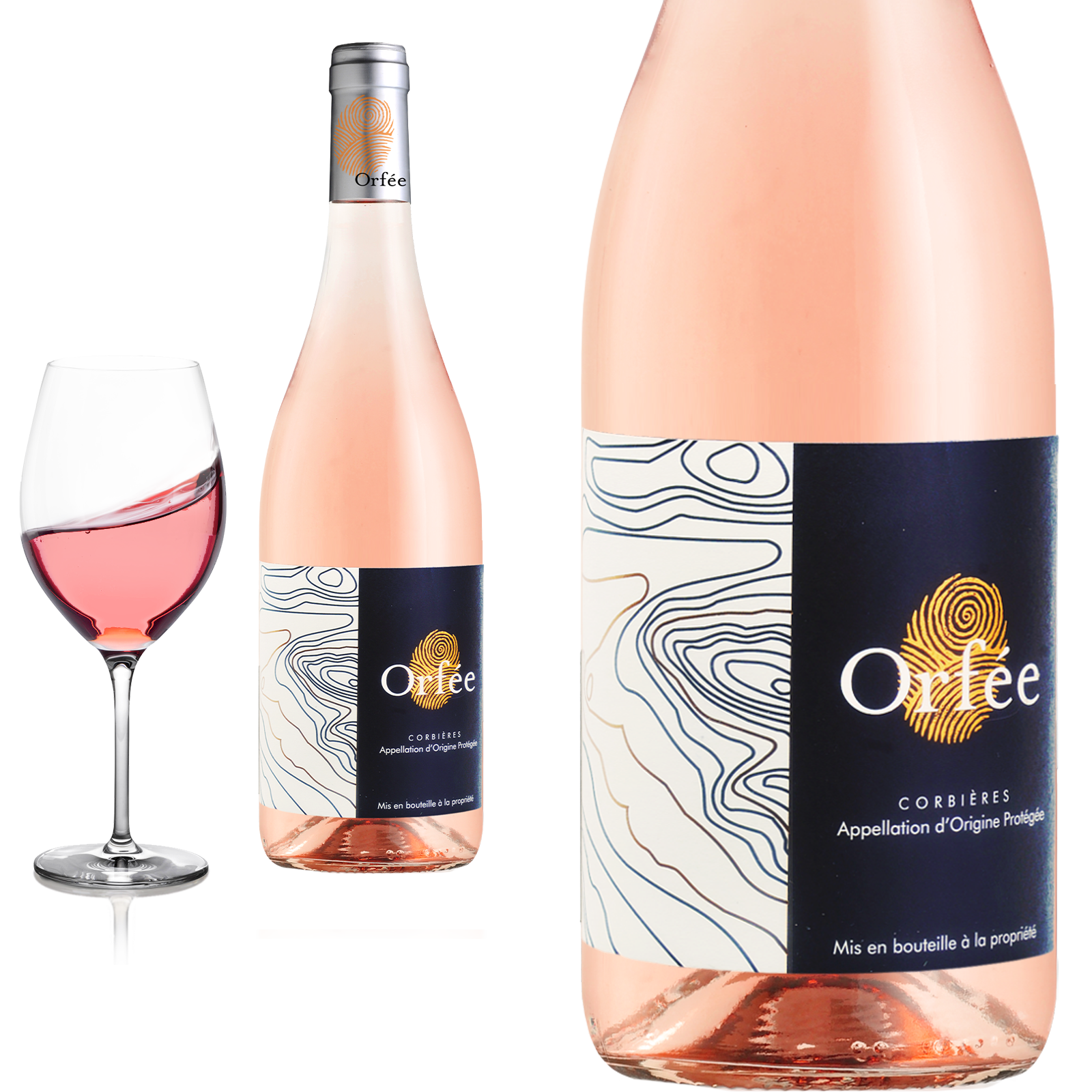 2021 Corbières rose Cuvée Orfée Celliers d'Orfée - Ornaisons - Roséwein 2021 Corbières rose Cuvée Orfée Celliers d'Orfée - Ornaisons - Roséwein