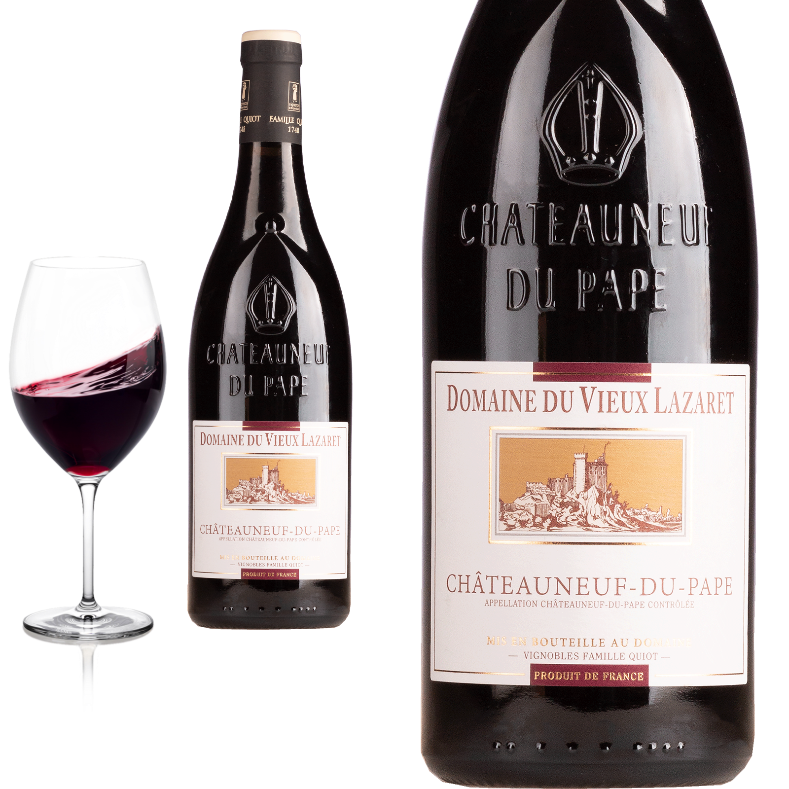 2022 Châteauneuf du Pape Domaine du Vieux Lazaret - Rotwein 2022 Châteauneuf du Pape Domaine du Vieux Lazaret - Rotwein