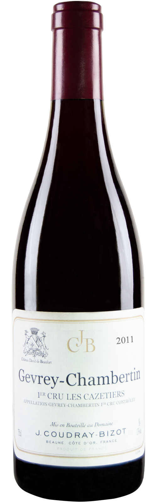 2011 Gevrey Chambertin Cru Les Cazetiers von J.Coudray-Bizot Château de Beaufort - Rotwein 2011 Gevrey Chambertin Cru Les Cazetiers von J.Coudray-Bizot Château de Beaufort - Rotwein