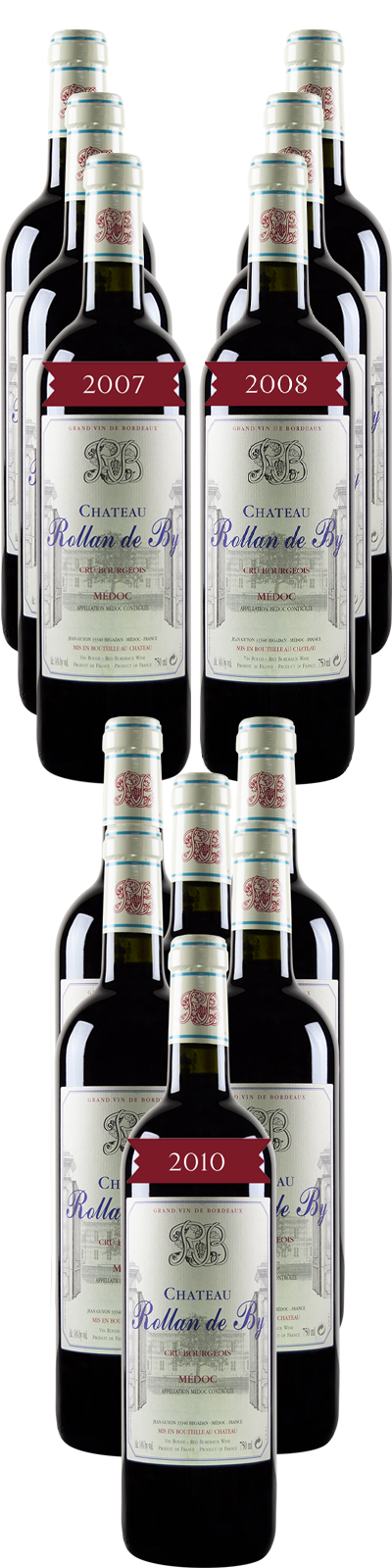 12 Flaschen Jahrgangspaket Rollan de By - Rotwein 12 Flaschen Jahrgangspaket Rollan de By - Rotwein