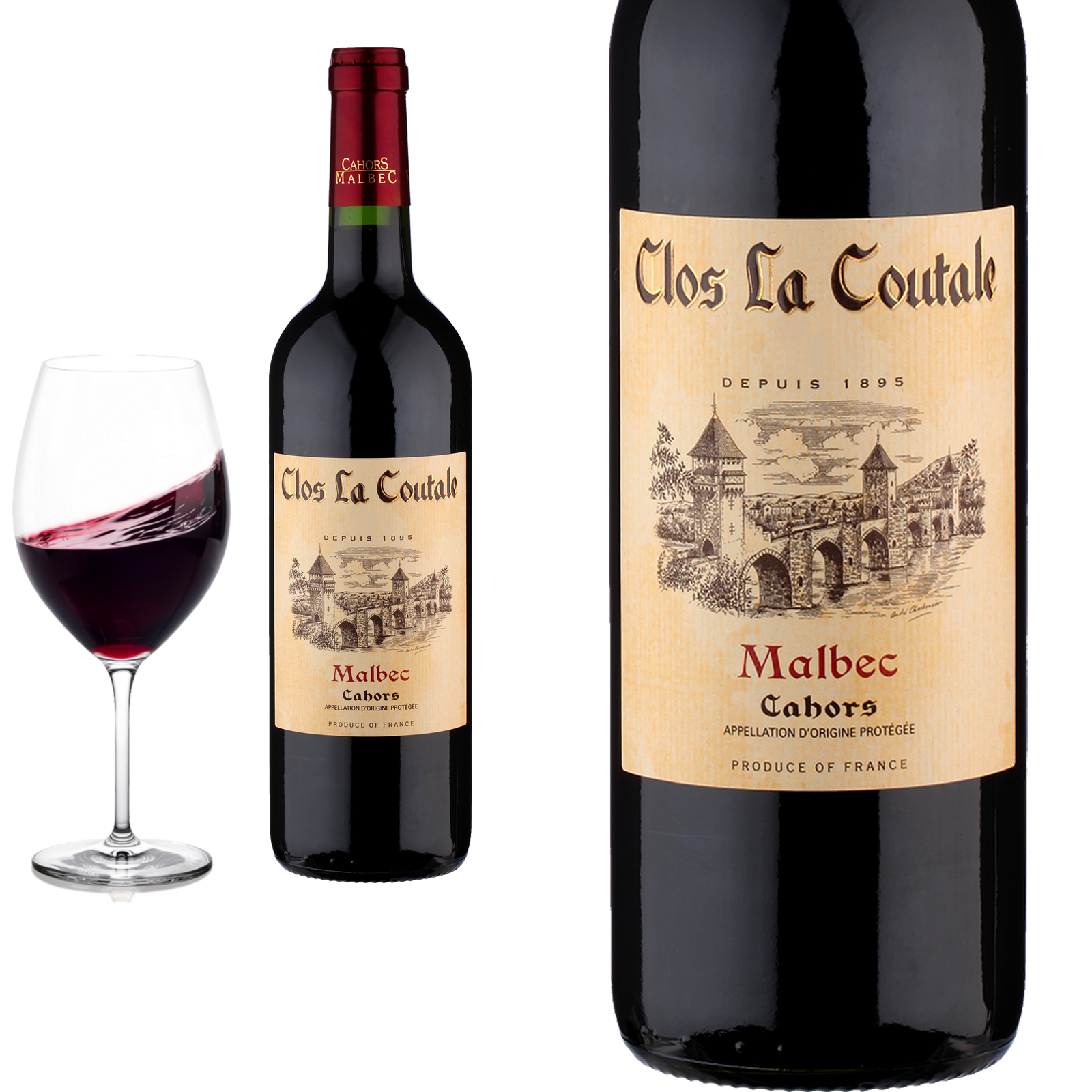 2023 Bio Cahors von Clos la Coutale Malbec - Rotwein