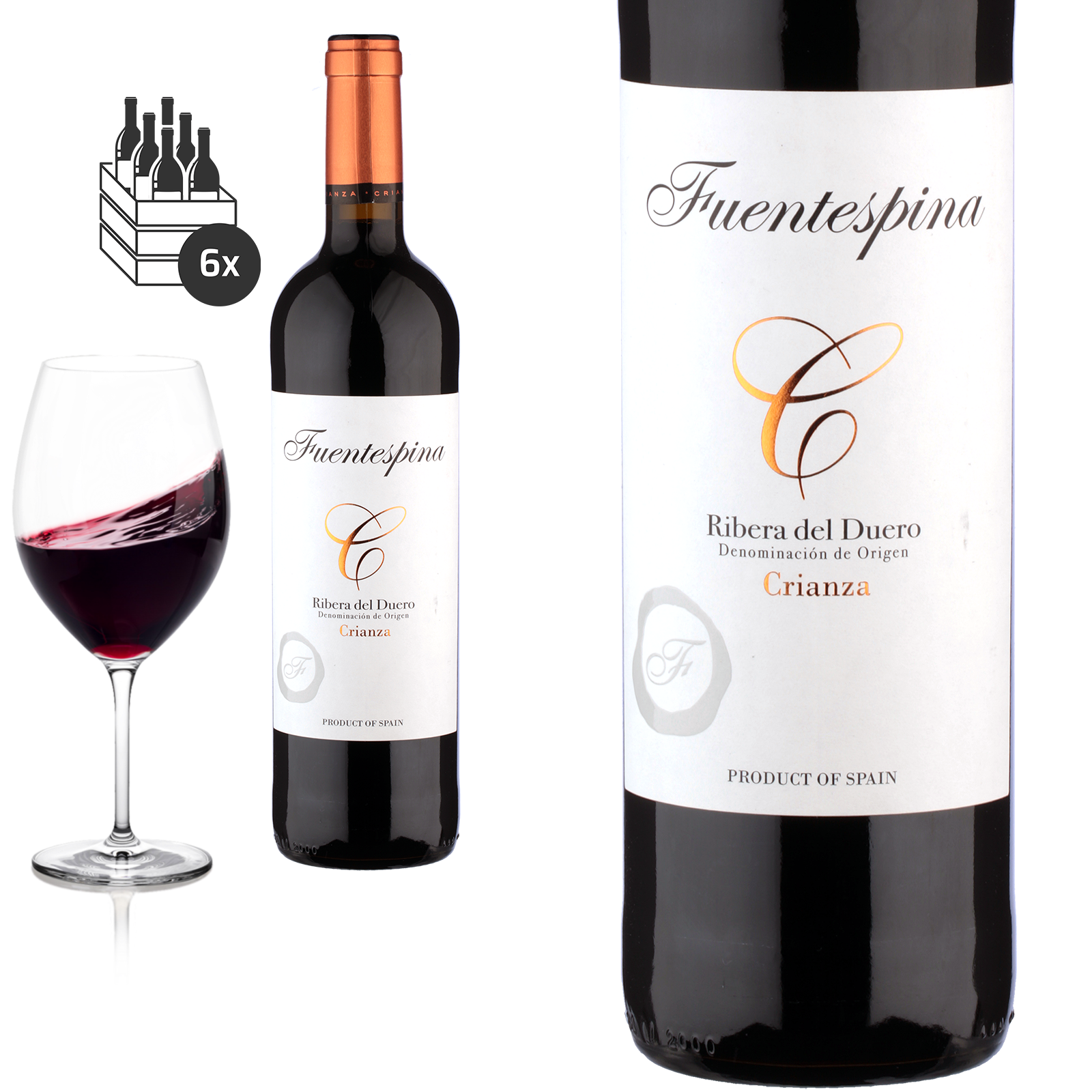 2021 Ribera del Duero Crianza von Bodegas Fuentespina - Rotwein