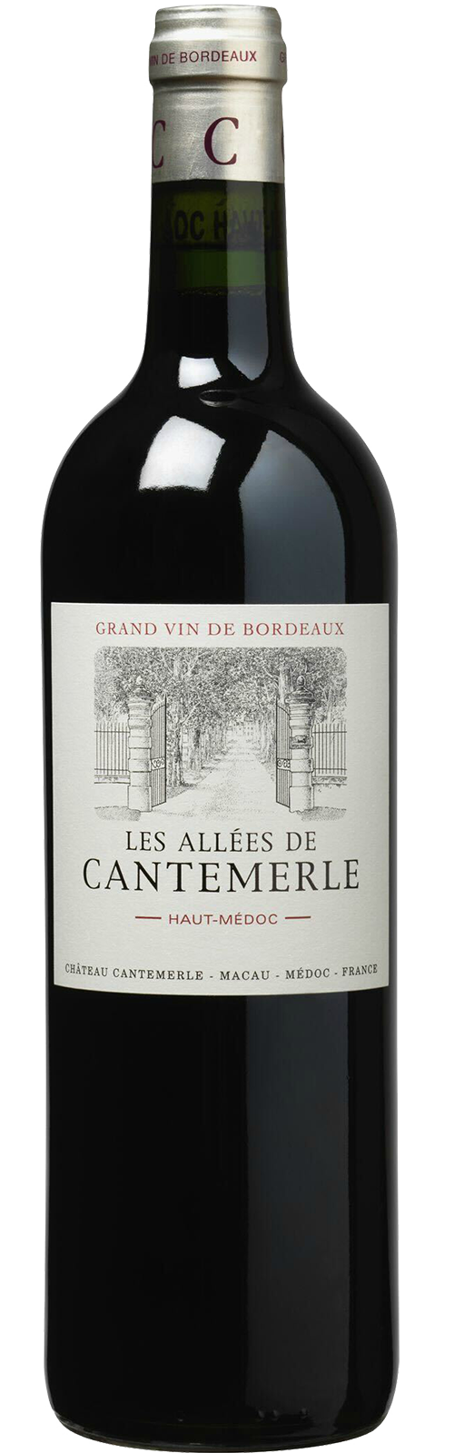 2015 Haut Médoc Les Allées de Cantemerle Rotwein 2016 Haut Médoc Les Allées de Cantemerle Rotwein