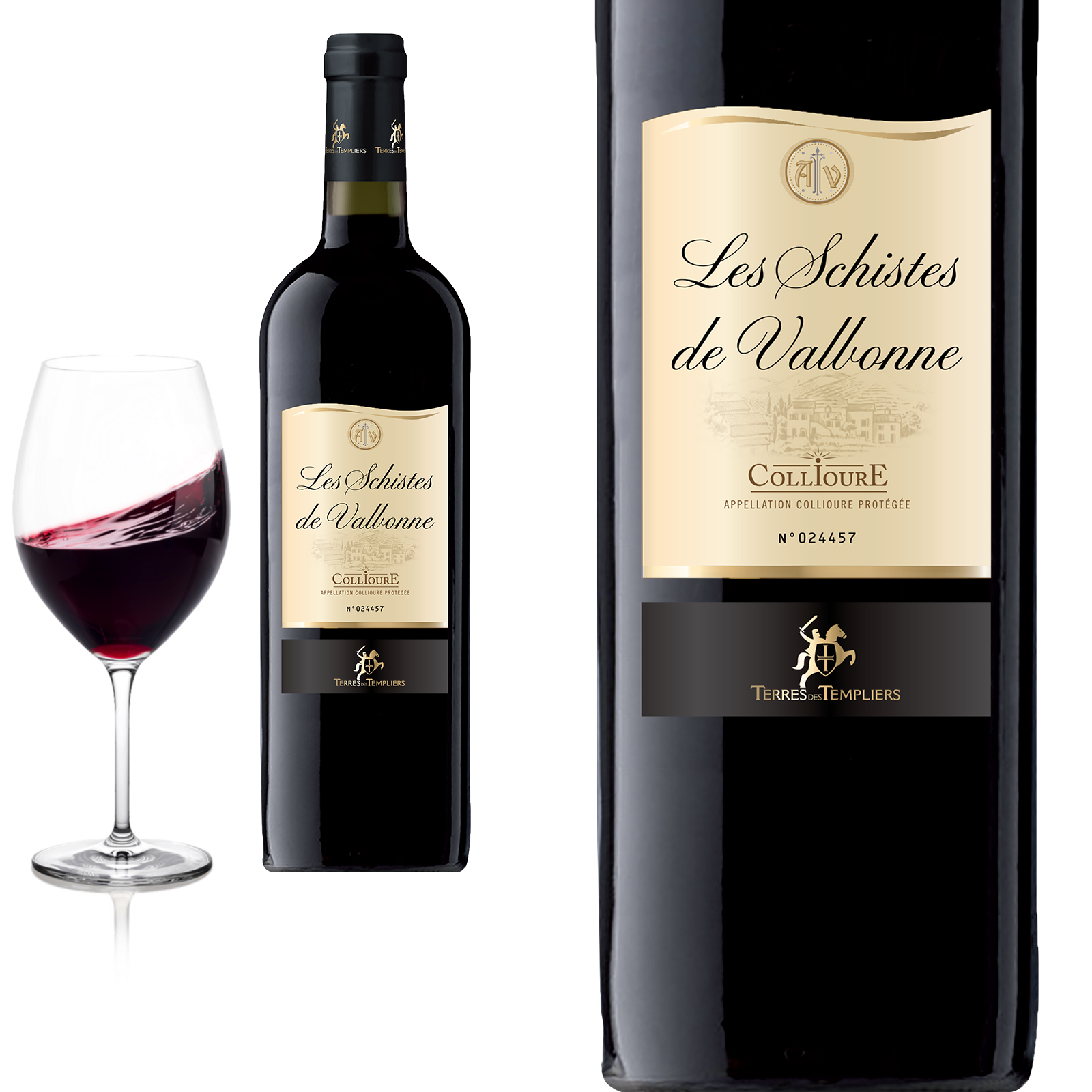 2021 Collioure Les Schistes de VALBONNE Terres des Templiers - Rotwein 2022 Collioure Les Schistes de VALBONNE Terres des Templiers - Rotwein