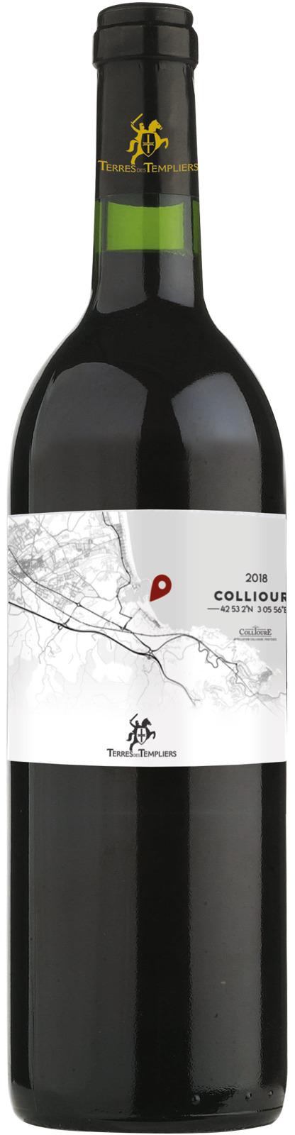 2018 Collioure Maps Terres des Templiers Rotwein 2018 Collioure Maps Terres des Templiers Rotwein