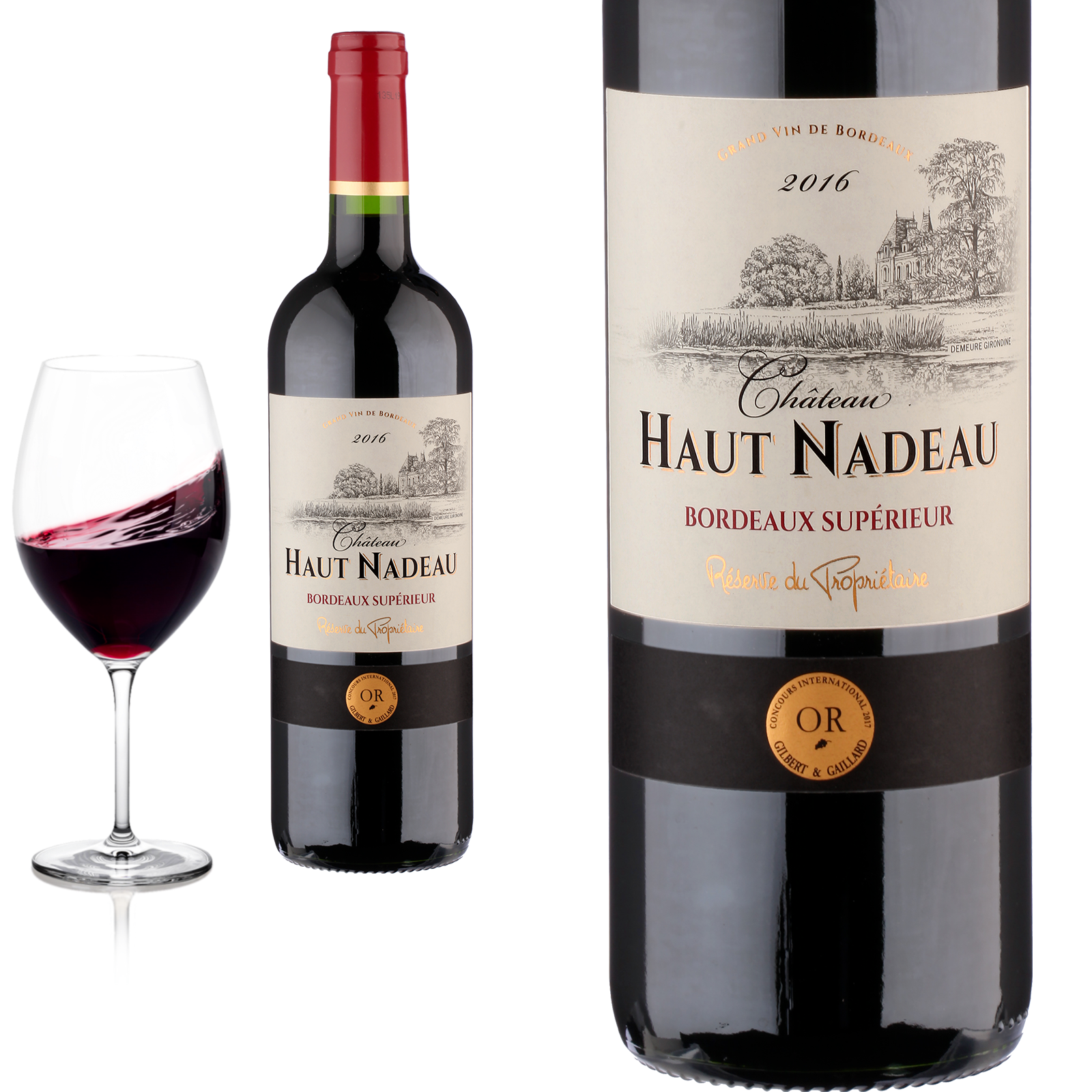 2016 Bordeaux Supérieur von Château Haut Nadeau - Rotwein 2016 Bordeaux Supérieur von Château Haut Nadeau - Rotwein