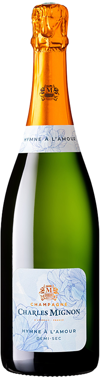 Champagne L'HYMNE A L'AMOUR Blanc DEMI-SEC von Charles Mignon Champagne L'HYMNE A L'AMOUR Blanc DEMI-SEC von Charles Mignon