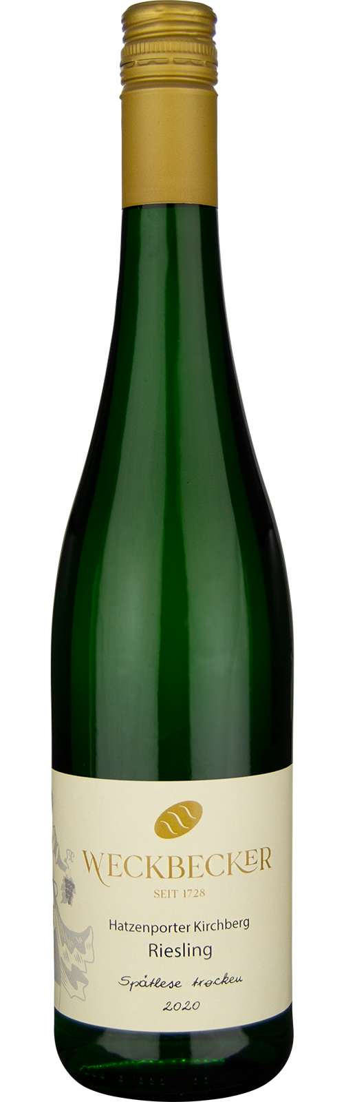 2022 Riesling Spätlese trocken Hatzenporter Kirchberg vov Weingut Weckbecker - Weißwein 2022 Riesling Spätlese trocken Hatzenporter Kirchberg vov Weingut Weckbecker - Weißwein