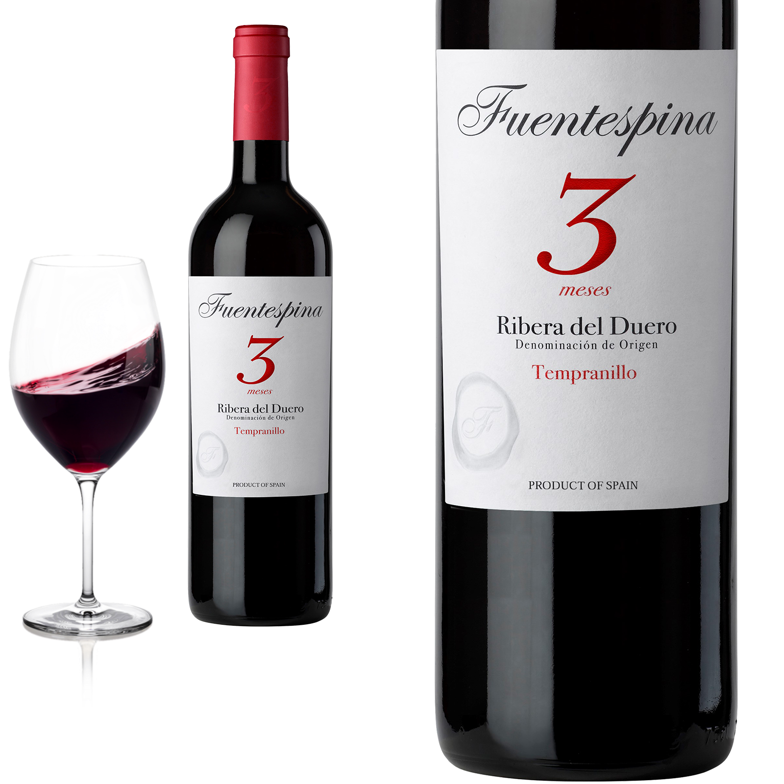 2023 Ribera del Duero 3 Meses von Bodegas Fuentespina - Rotwein 2023 Ribera del Duero 3 Meses von Bodegas Fuentespina - Rotwein