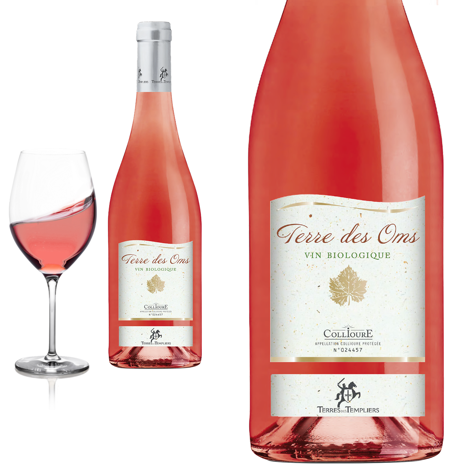 2021 Bio Collioure Rosé Terres des Oms vonTerres des Templiers - Roséwein 2021 Bio Collioure Rosé Terres des Oms vonTerres des Templiers - Roséwein