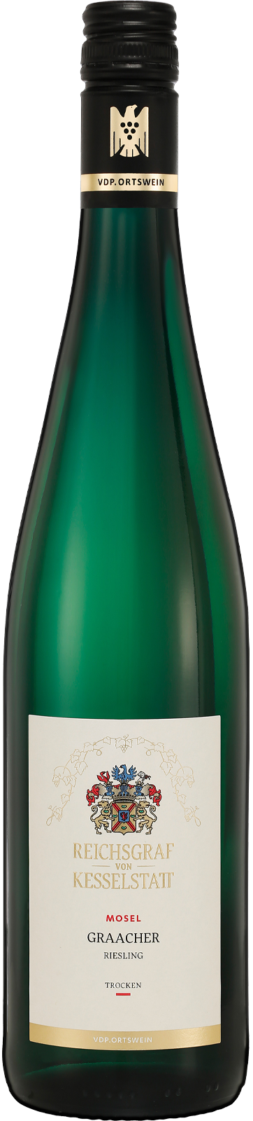 2018 Graach Mosel Riesling trocken Reichsgraf von Kesselstatt - Weißwein 2018 Graach Mosel Riesling trocken Reichsgraf von Kesselstatt - Weißwein