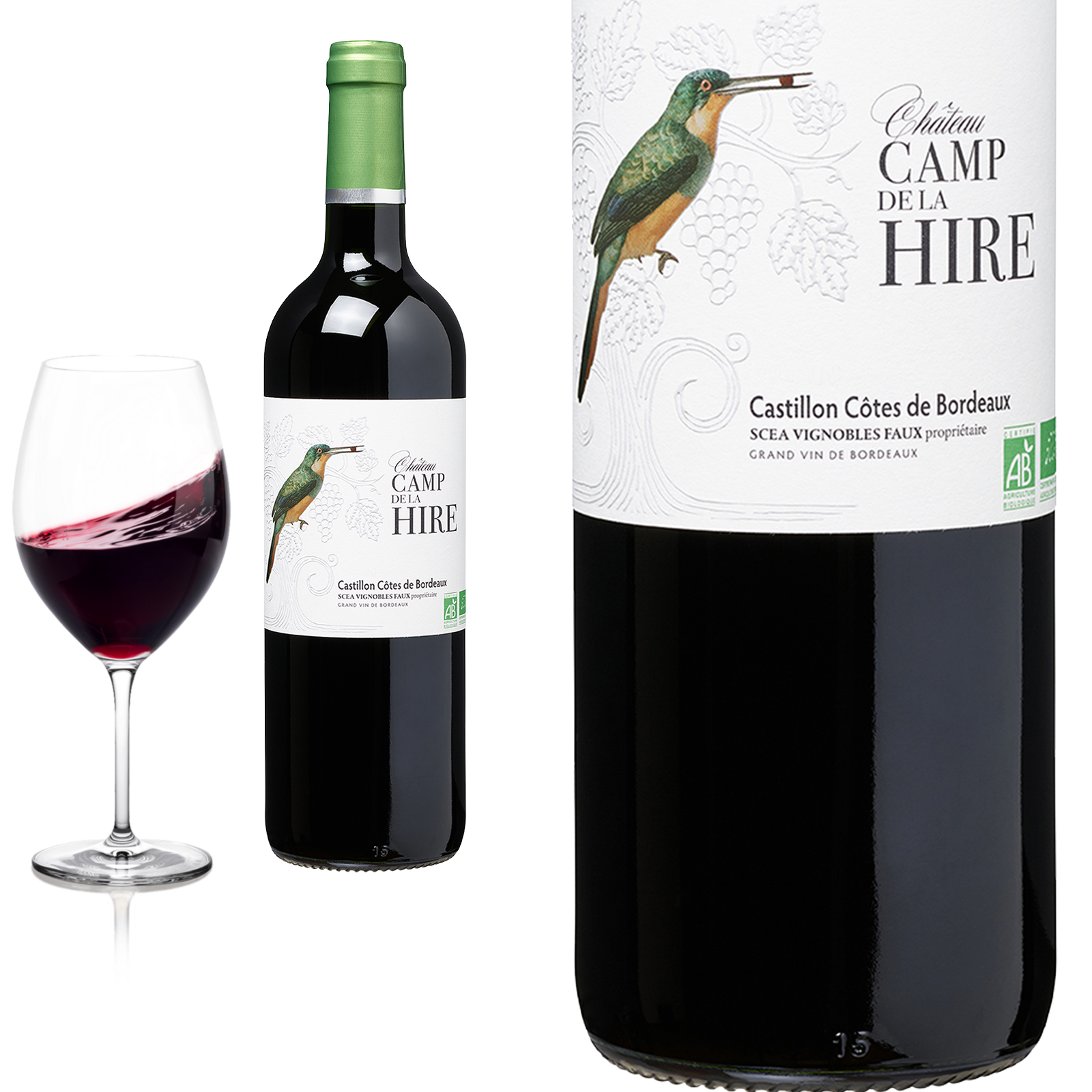 2019 BIO Castillon Cotes de Bordeaux Château Cam de la Hire - Rotwein 2019 BIO Castillon Cotes de Bordeaux Château Cam de la Hire - Rotwein