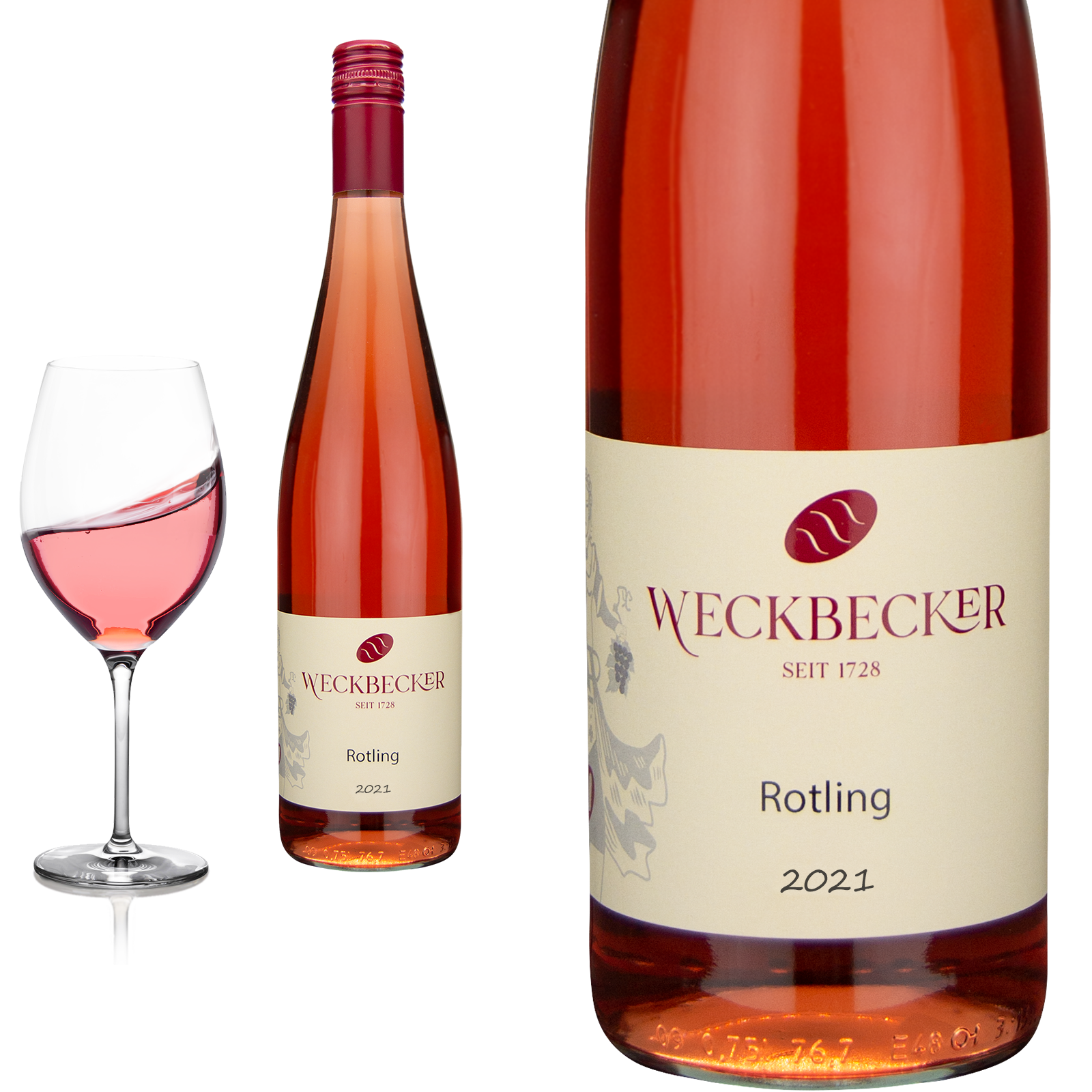 2022 Rotling Mosel  von Weingut Weckbecker - Roséwein 2024 Rotling Mosel  von Weingut Weckbecker - Roséwein