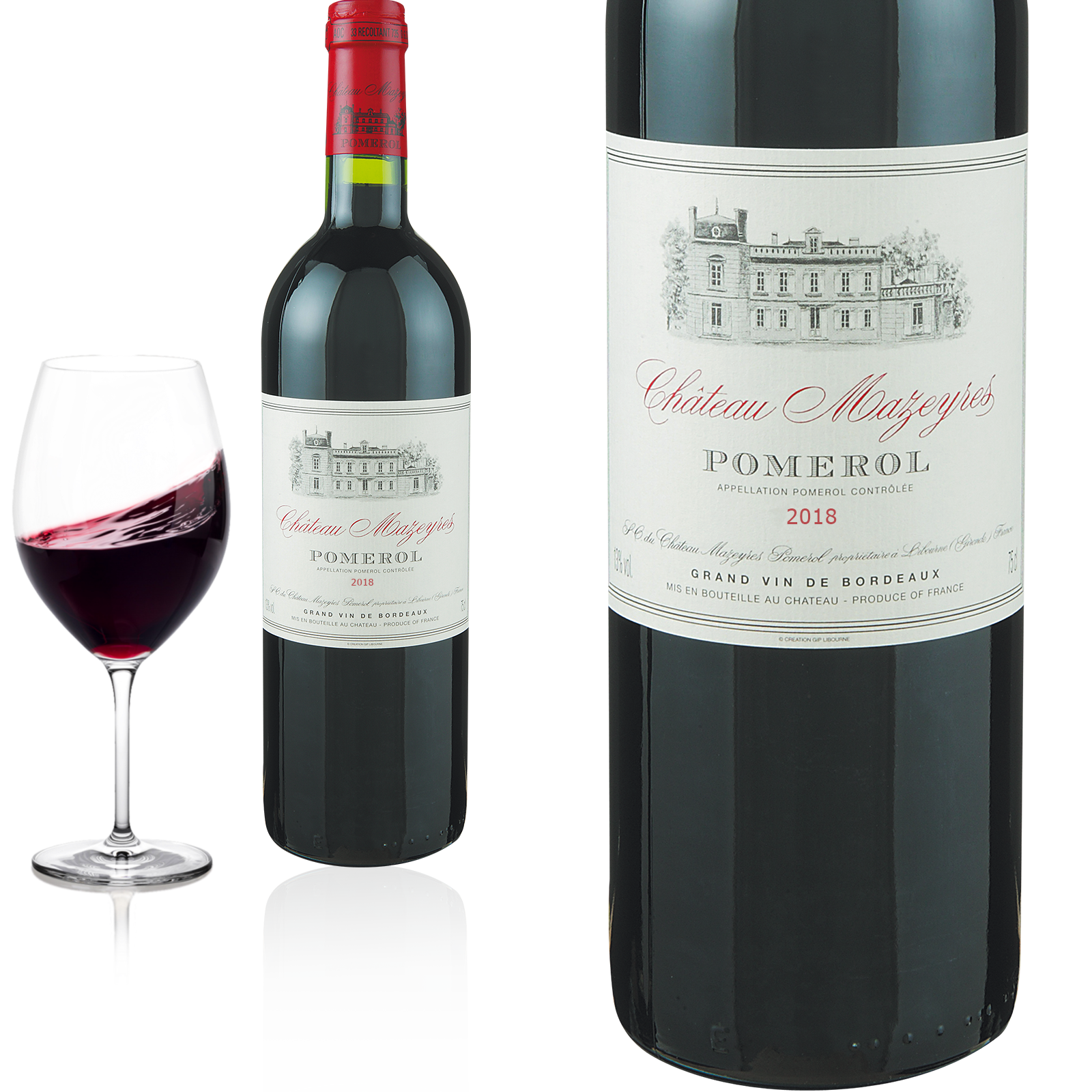 2018 Pomerol Château Mazeyres Bio Rotwein 2018 Pomerol Château Mazeyres Bio Rotwein