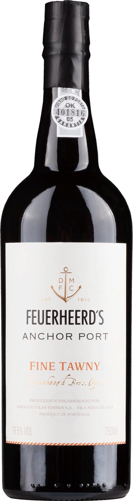 Fine Tawny Port FEUERHEERD´S ANCHOR von Barao de Vilar -  Portwein Fine Tawny Port FEUERHEERD´S ANCHOR von Barao de Vilar -  Portwein