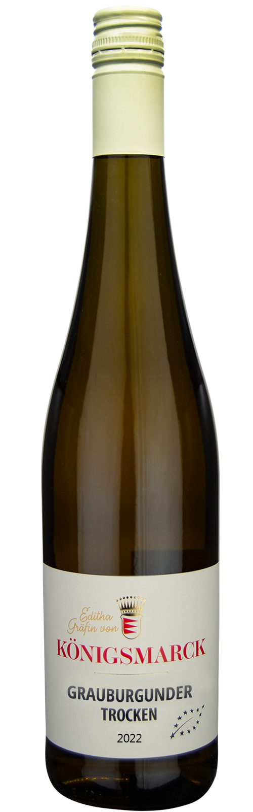 2022 Bio Grauburgunder trocken Rheinhessen von Editha Gräfin von Königsmarck - Weißwein 2022 Bio Grauburgunder trocken Rheinhessen von Editha Gräfin von Königsmarck - Weißwein