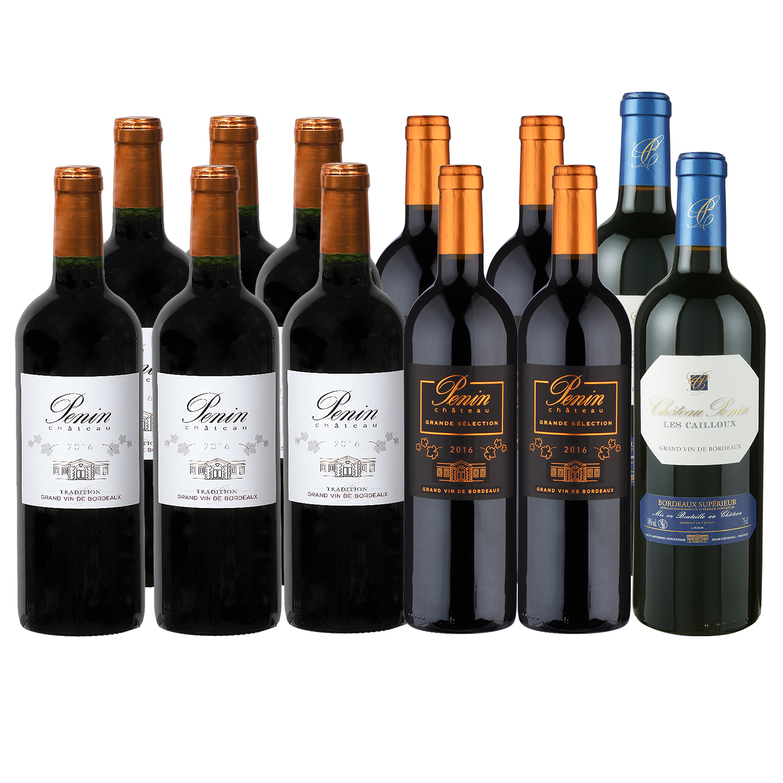 12 Flaschen Bordeaux-Superieur Entdecker Paket von Château Penin - Rotwein 12 Flaschen Bordeaux-Superieur Entdecker Paket von Château Penin - Rotwein