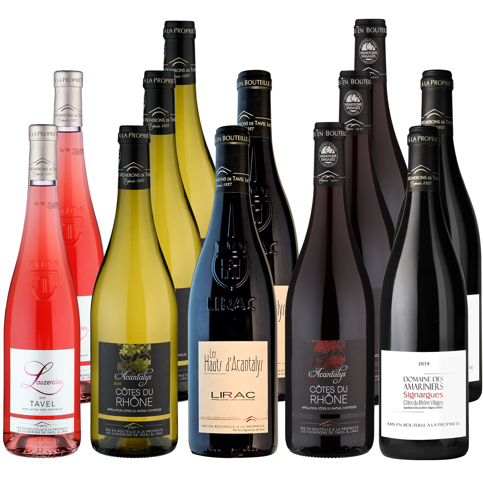 12 Fl. »Vallée du Rhône« -paket Vignerons de Tavel 12 Fl. »Vallée du Rhône« -paket Vignerons de Tavel