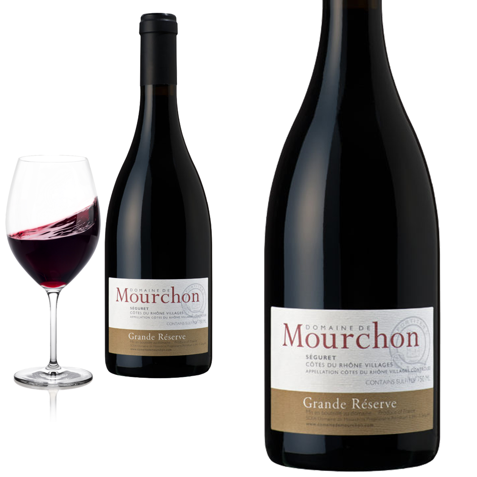 2014 Seguret Côtes du Rhône Villages GRANDE RÈSERVE von Domaine de Mourchon  - Rotwein 2014 Seguret Côtes du Rhône Villages GRANDE RÈSERVE von Domaine de Mourchon  - Rotwein