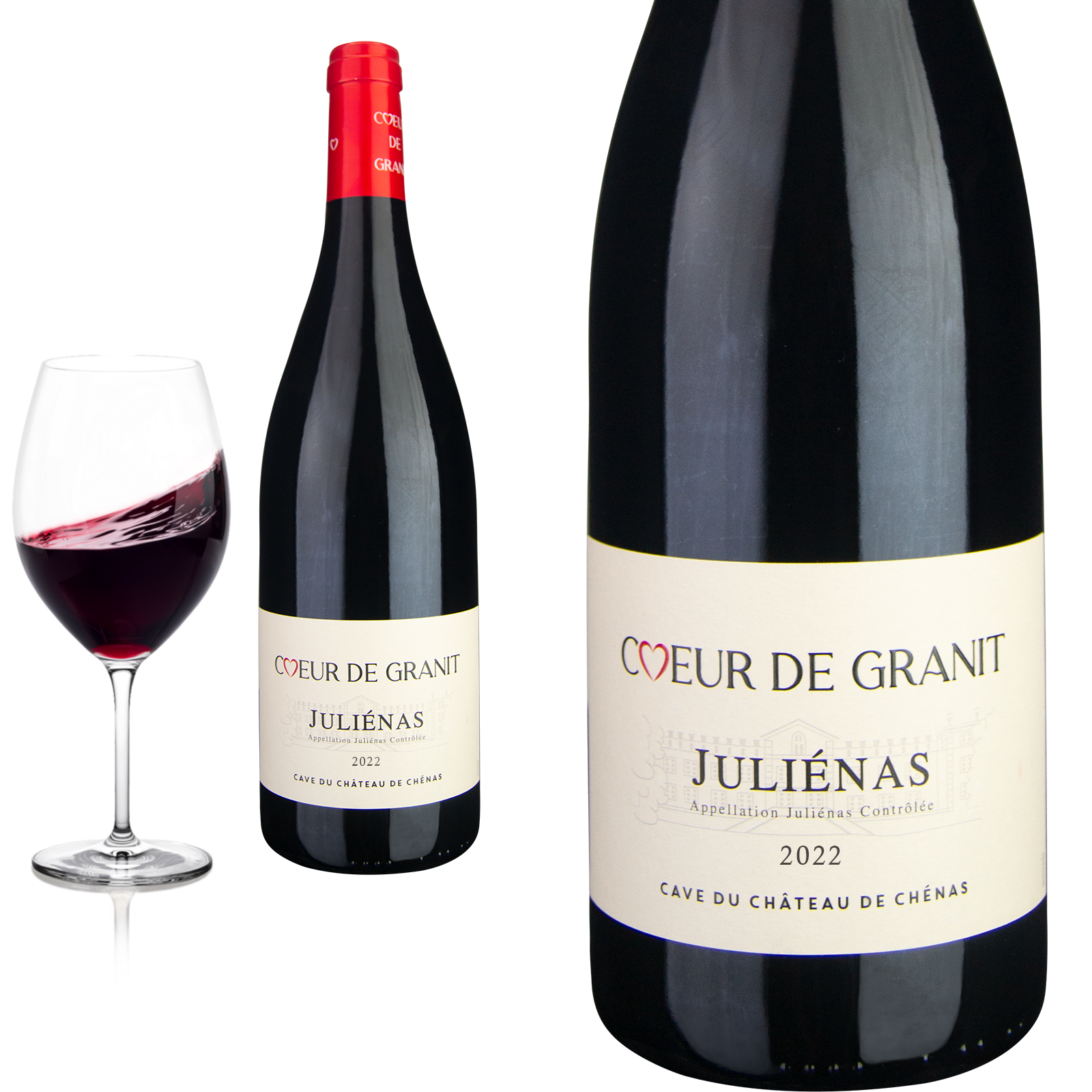 2023 Juliénas Coeur de Granit von Cave du Château de Chénas - Rotwein 2023 Juliénas Coeur de Granit von Cave du Château de Chénas - Rotwein