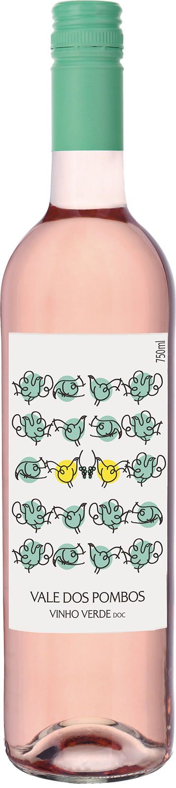 2022 Vinho Verde Rosado Vale dos Pombos von Quinta da Lixa - Roséwein 2022 Vinho Verde Rosado Vale dos Pombos von Quinta da Lixa - Roséwein