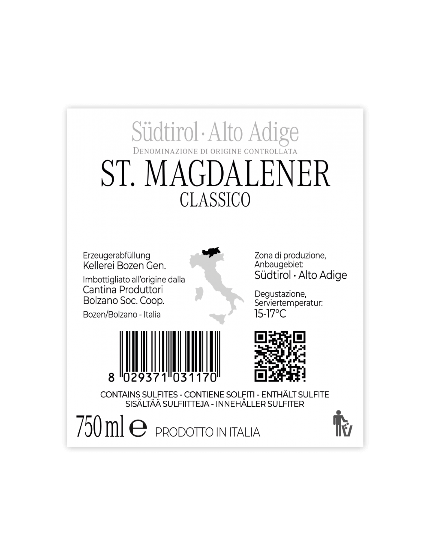 2023 Sankt Magdalener Classico Südtirol von Kellerei Bozen/Gries -  Rotwein 2024 Sankt Magdalener Classico Südtirol von Kellerei Bozen/Gries -  Rotwein