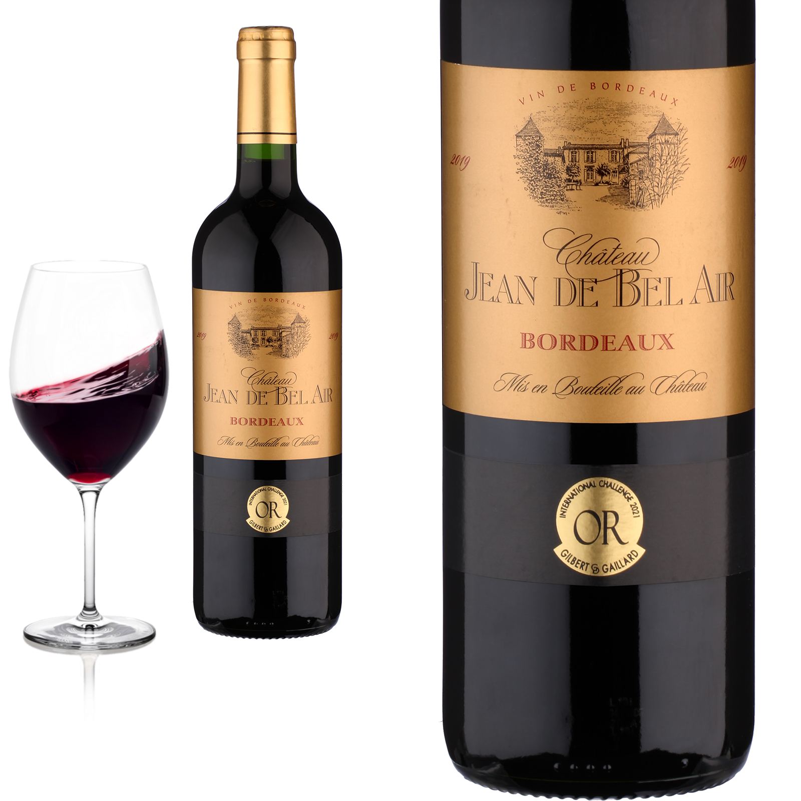 2019 Bordeaux trocken von Château Jean de Bel Air - Rotwein 2019 Bordeaux trocken von Château Jean de Bel Air - Rotwein