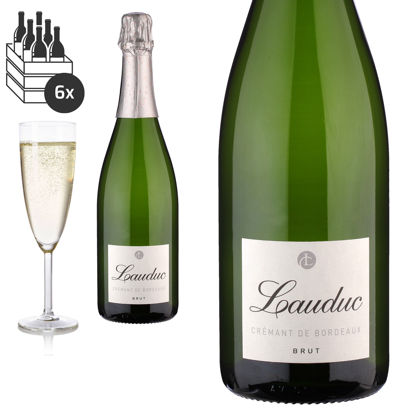 Crémant de Bordeaux Blanc Brut von Château Lauduc - Crémant Crémant de Bordeaux Blanc Brut von Château Lauduc - Crémant