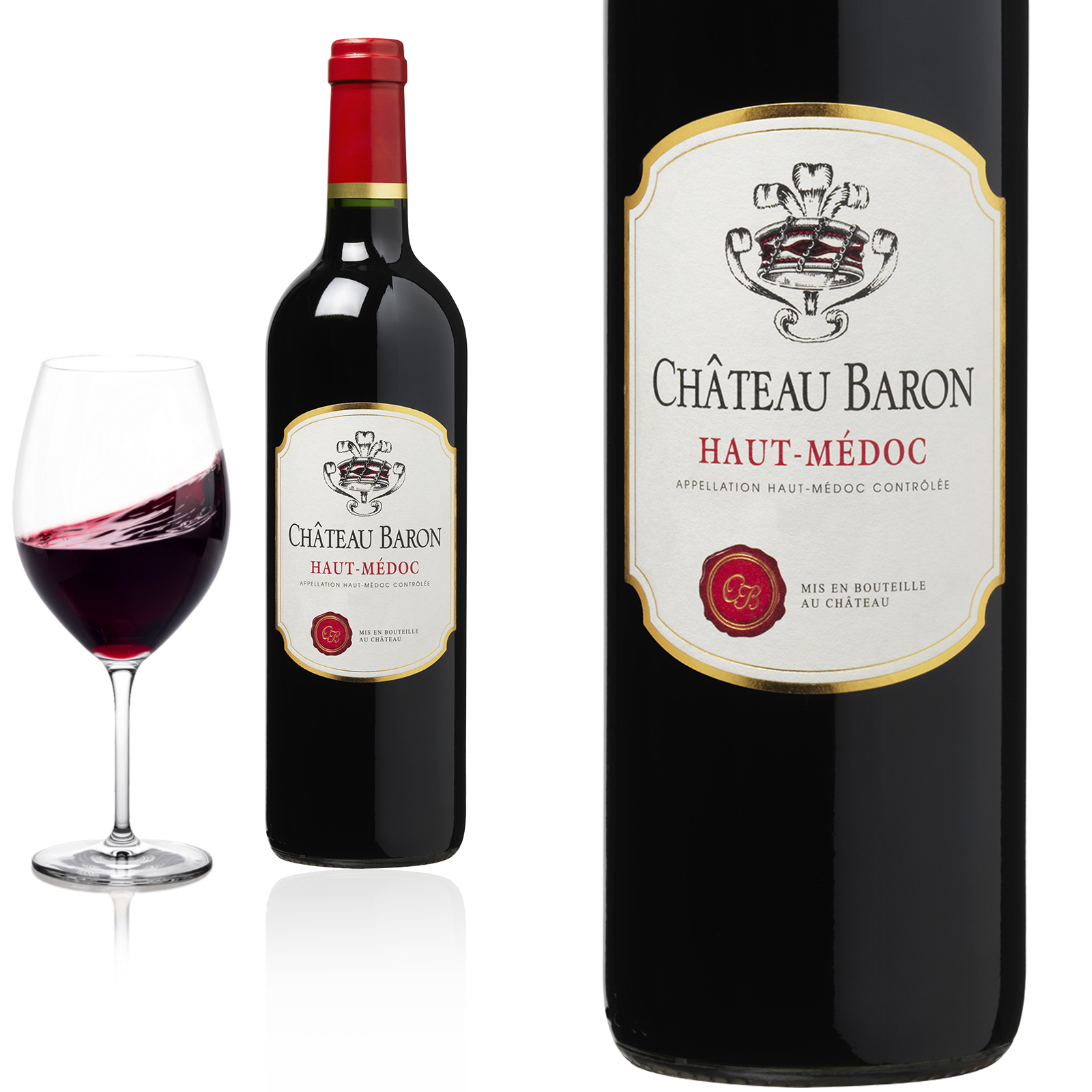 2019 Haut-Médoc Château Baron - Rotwein 2019 Haut-Médoc Château Baron - Rotwein