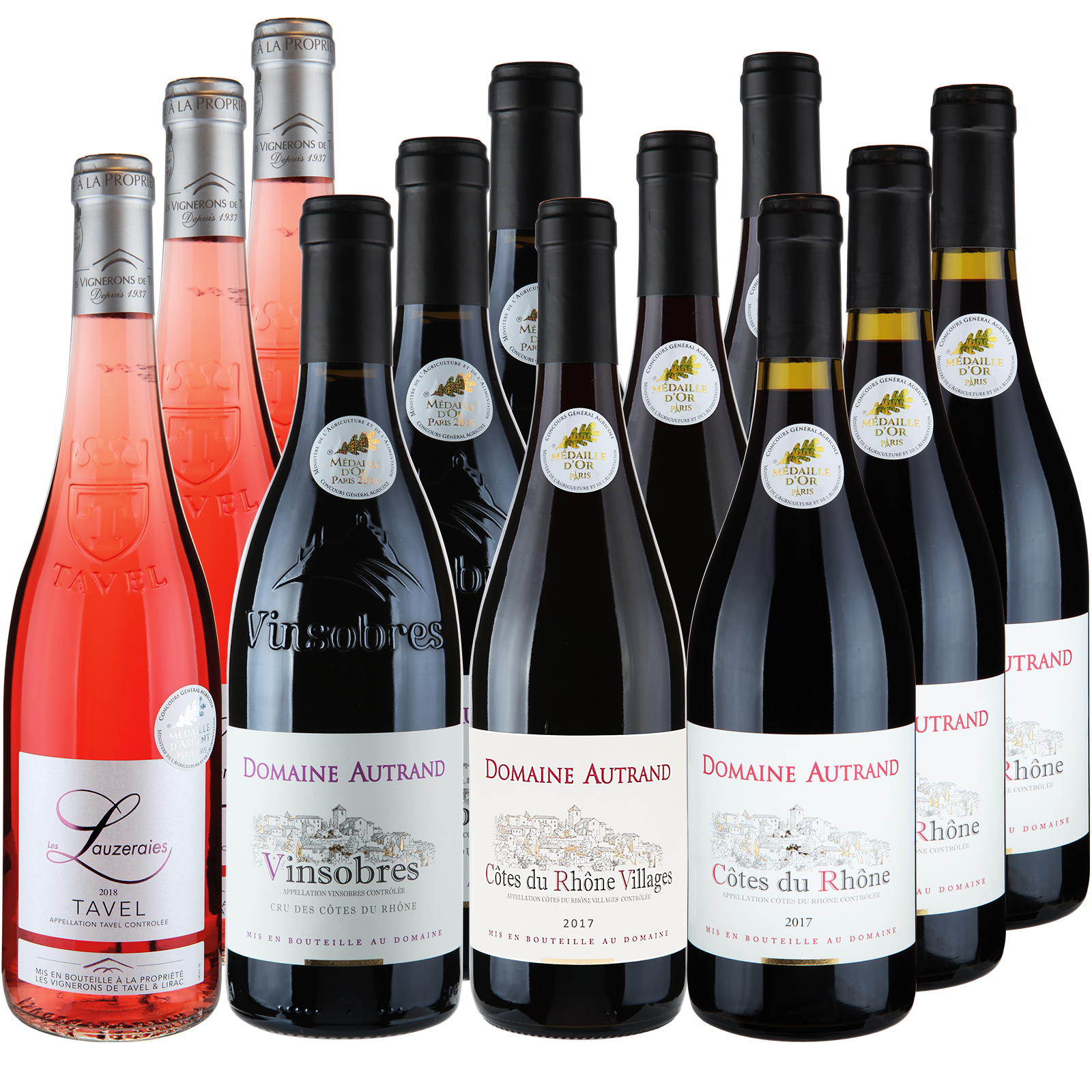 12 Fl.Sparpaket -Vallee du Rhône - 12 Fl.Sparpaket -Vallee du Rhône -