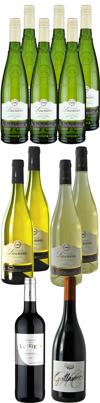 12 Fl. Sonne des Südens  Domaine Lauriers Sparpaket 12 Fl. Sonne des Südens  Domaine Lauriers Sparpaket