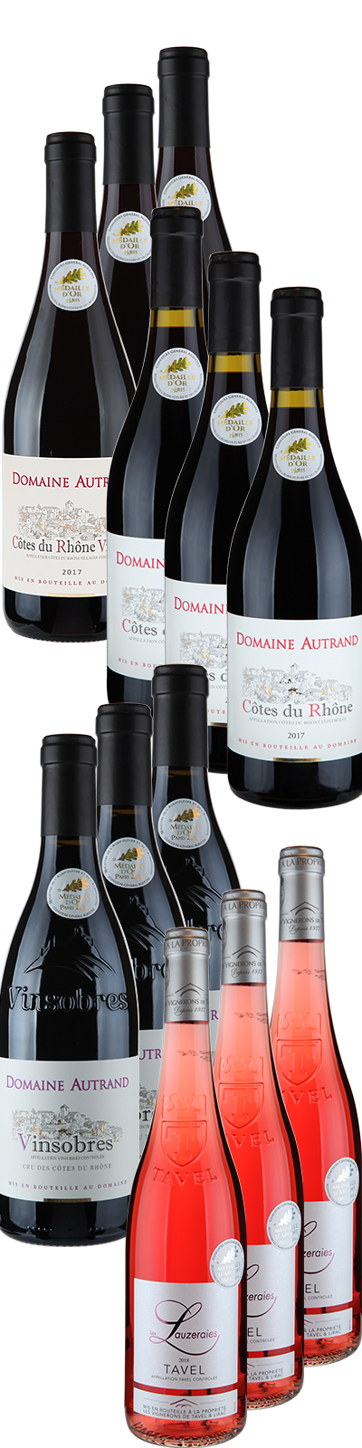 12 Fl.Sparpaket -Vallee du Rhône -