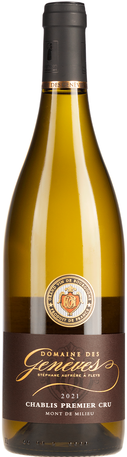 2021 Chablis Premier Cru les Mont de Milieu Domaine des Geneves - Weißwein 2021 Chablis Premier Cru les Mont de Milieu Domaine des Geneves - Weißwein