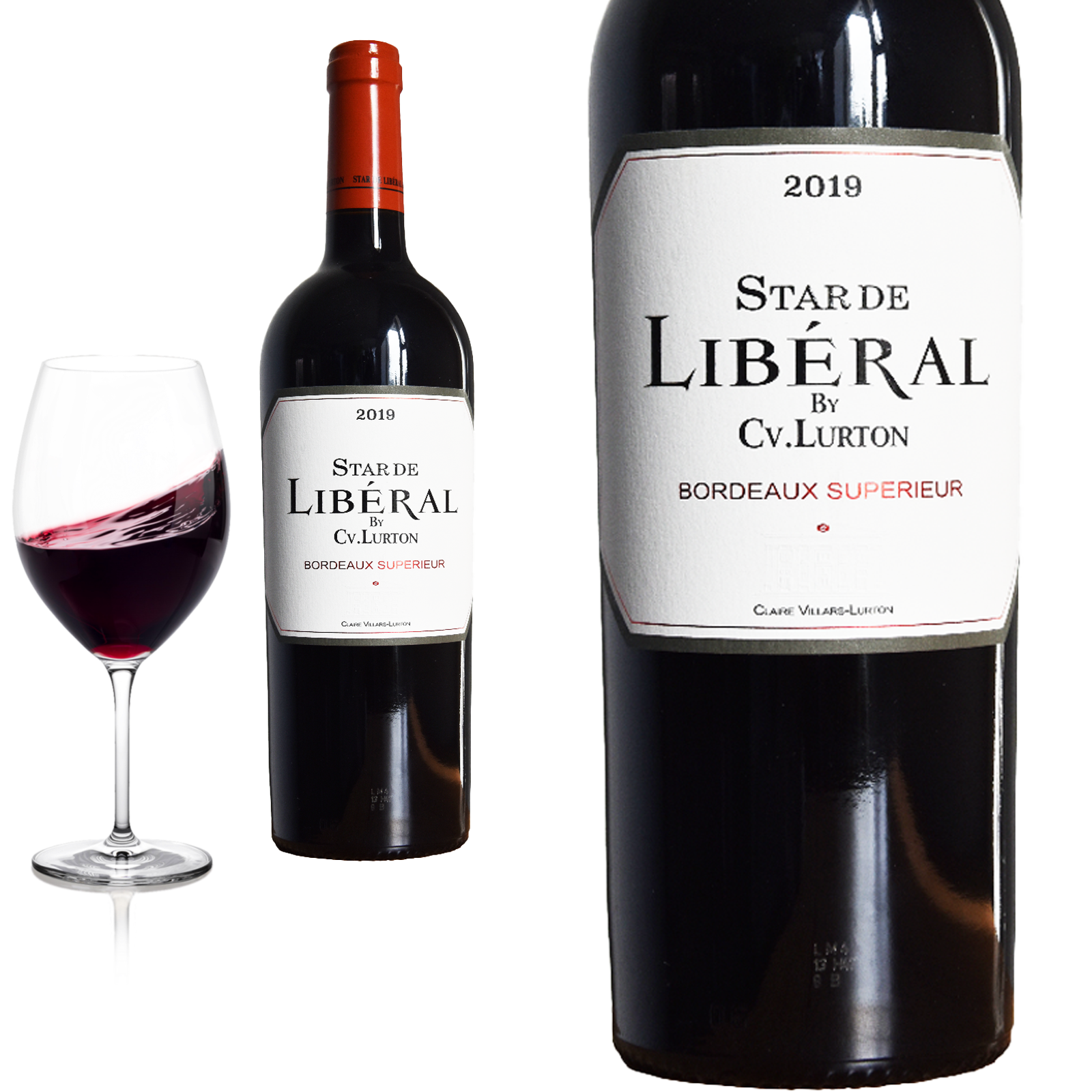 2019 Bordeaux Superieur STAR DE LIBERAL by Claire Vilars Lurton - Rotwein 2019 Bordeaux Superieur STAR DE LIBERAL by Claire Vilars Lurton - Rotwein