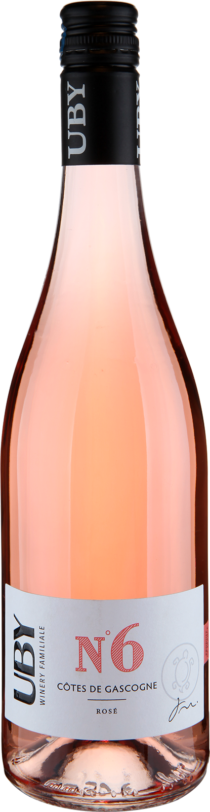 2022 Uby N°6 Rosé Côtes de Gascogne von Domaine d'Uby - Roséwein  2022 Uby N°6 Rosé Côtes de Gascogne von Domaine d'Uby - Roséwein