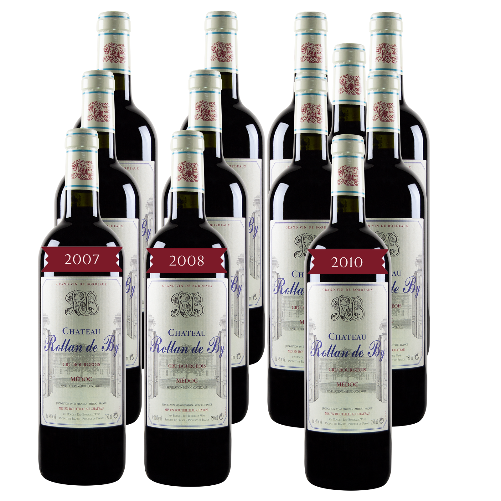 12 Flaschen Jahrgangspaket Rollan de By - Rotwein 12 Flaschen Jahrgangspaket Rollan de By - Rotwein