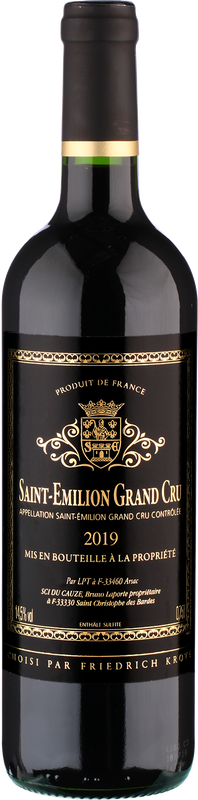 2019 Saint Emilion Grand Cru Etiquette noir - Rotwein 2019 Saint Emilion Grand Cru Etiquette noir - Rotwein